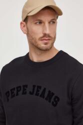 Pepe Jeans pamut melegítőfelső Randall fekete, férfi, nyomott mintás - fekete S