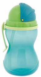 Canpol babies szívószálas itató 370ml -kék