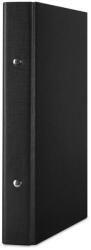 DONAU Caiet mecanic A5, plastifiat PP, 2 inele - D20mm, DONAU - negru (DN-3718001PL-01) - forit