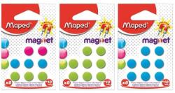 Maped Mágnes színes kör 10mm 8db/cs MAPED vegyes színek (51100)