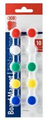 ICO Mágnes színes kör 15mm 10db/csomag ICO színes 5x2db/szín (7570863000)