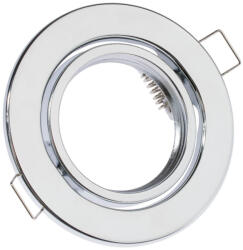 Lumileds HALOGEN lámpatest, süllyesztett, mozgatható, kerek, AURELI, króm, fémlemez, MR16, GU10 (LEDOPRMIA342)