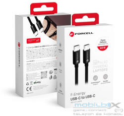 FORCELL F-ENERGY C338 cable Type C to Type C PD QC4.0 3A 60W 1, 5 m black