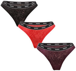 HUGO 3PACK tanga damă HUGO multicolor (50523829 961) XS (180688)