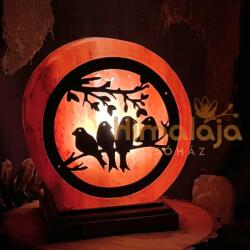  Himalája Sólámpa - MADARAK MINI korong forma (SLKM-MADARAK)
