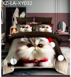 Luna ágynemű garnitúra 7 részes 5D Karácsonyi cicás - isinwheel