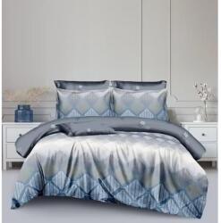 Luna ágynemű garnitúra 6 részes 3D kék-ezüst - metamart