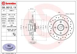 BREMBO féktárcsa BREMBO 08.9512. 1X (08.9512.1X)