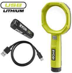 RYOBI RML4-120G Lithium nagyítólámpa, 4V, USB, 1x 2, 0Ah akkumulátor, töltő (5133006229) (5133006229)