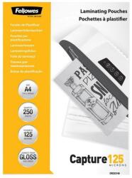 Fellowes A4 fényes lamináló fólia, 125 mikron (250db) (5314903)