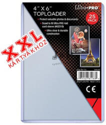 Ultra Pro toploader kemény tok 4" x 6" - doboz (25 db) (XXL kártyákhoz)