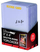 Ultra Pro toploader Regular "Rookie Card" feliratos 35pt - doboz (25 db) + bugyi (25 db)