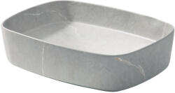 Welland Y9673P pultra építhető mosdókagyló - 49 x 37 cm - szürke márvány (9673-P-321)