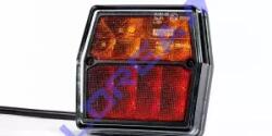 Fristom Hátsólámpa LED-es csík, 3 funkciós ( helyzetjelző, fék, index ) 12-36V, 1m-es kábel, 132x28mm FT-330 (FT-330LED)
