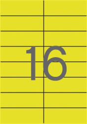 APLI Etikett, 105x37 mm, színes, APLI, sárga, 320 etikett/csomag (01595) - iroszer24