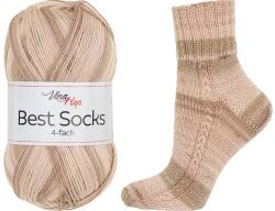Vlna Hep Vlna Hep, Best Socks önmintázó zoknifonal, 100g, 7412-19