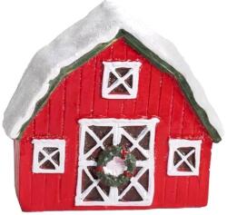  Havas piros amerikai farmház, mérete: 7x6, 1 cm