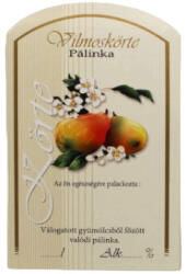 Pálinkás címke - Vilmos Körte (nagy) (410-00083)