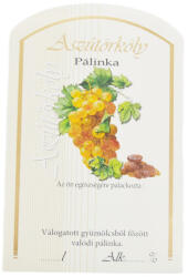  Pálinkás címke - Aszútörköly (nagy) (410-00137)