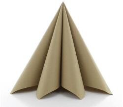 Mank Textilhatású egyszínű szalvéta 40x40 cm 50 lap/csomag - natúr barna