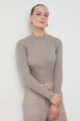 GUESS pamut pulóver MARIE könnyű, barna, W4RR24 Z3C71 - barna L