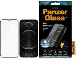 Panzer E2E Super+ iPhone 12/12 Pro tokbarát antibakteriális mikrofraktúrás fekete képernyővédő fólia
