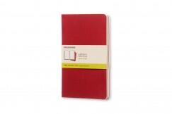 Moleskine jegyzetfüzet cahier 3DB CH118 piros "L" SIMA