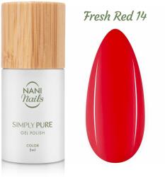 Naní ojă semipermanentă Simply Pure 5 ml - Fresh Red