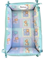 Deseda Reductor personalizat bebe nest deseda ursi in carouri pe albastru