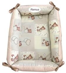 Deseda Reductor personalizat bebe bed nest deseda ursuleti bej in carouri