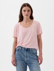 GAP Тениска GAP от лен GAP | Rozov | ЖЕНИ | XXS