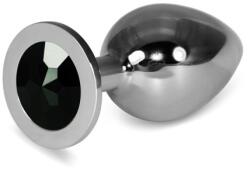 Lovetoy Dop anal Diamant negru Classic Metal 10x4cm