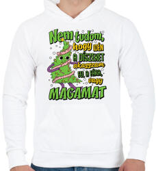 printfashion Karácsonyfa dísz - Férfi kapucnis pulóver - Fehér (16871006)