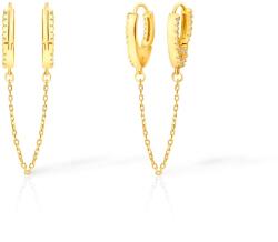SAVICKI Cercei Savicki: argint placat cu aur, zirconiu - savicki - 388,00 RON