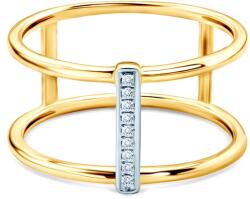 SAVICKI Inel de logodnă SAVICKI: aur bicolor, diamante - savicki - 5 313,00 RON