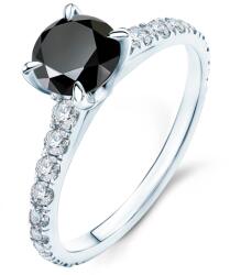 SAVICKI Inel de logodnă Share Your Love: aur alb, diamant negru - savicki - 8 477,00 RON