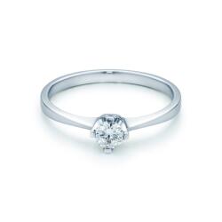 SAVICKI Inel de logodnă SAVICKI: aur alb, diamant - savicki - 3 853,00 RON