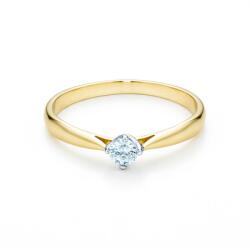 SAVICKI Inel de logodnă SAVICKI: aur bicolor, cu diamant - savicki - 4 348,00 RON