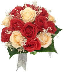 Eventissimi® Buchet de Flori Eventissimi - 17 Trandafiri, Rosu Somon (BF-040)