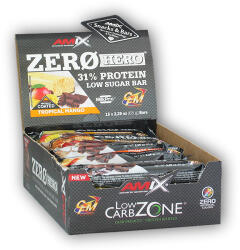 AMIX 15x Baton Zero Hero High Protein Low Sugar 65g - Unt de arahide (BR9422016-4)