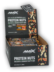 AMIX 25x Nuci proteice crocante 40g MIX - Arahide și caramel
