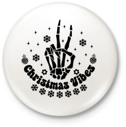 printfashion Christmas vibes - Kitűző, hűtőmágnes - Fehér (16865415)