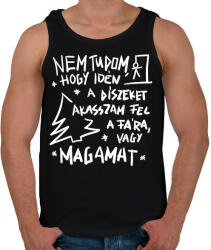 printfashion Karácsonyfa dísz - Férfi atléta - Fekete (16872147)