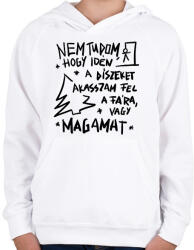 printfashion Karácsonyfa dísz - Gyerek kapucnis pulóver - Fehér (16872690)