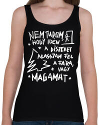 printfashion Karácsonyfa dísz - Női atléta - Fekete (16872198)