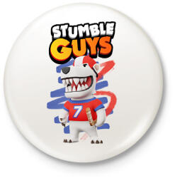 printfashion Stumble guys polar bear - Kitűző, hűtőmágnes - Fehér (16869194)