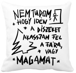 printfashion Karácsonyfa dísz - Párnahuzat, Díszpárnahuzat - Fehér (16872963)