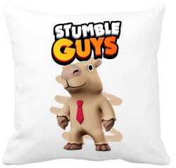 printfashion Stumble guys capybara - Párnahuzat, Díszpárnahuzat - Fehér (16867034)