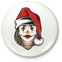 printfashion Christmas woman - Kitűző, hűtőmágnes - Fehér (16865843)