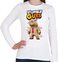printfashion Stumble guys capybara - Női hosszú ujjú póló - Fehér (16866406)